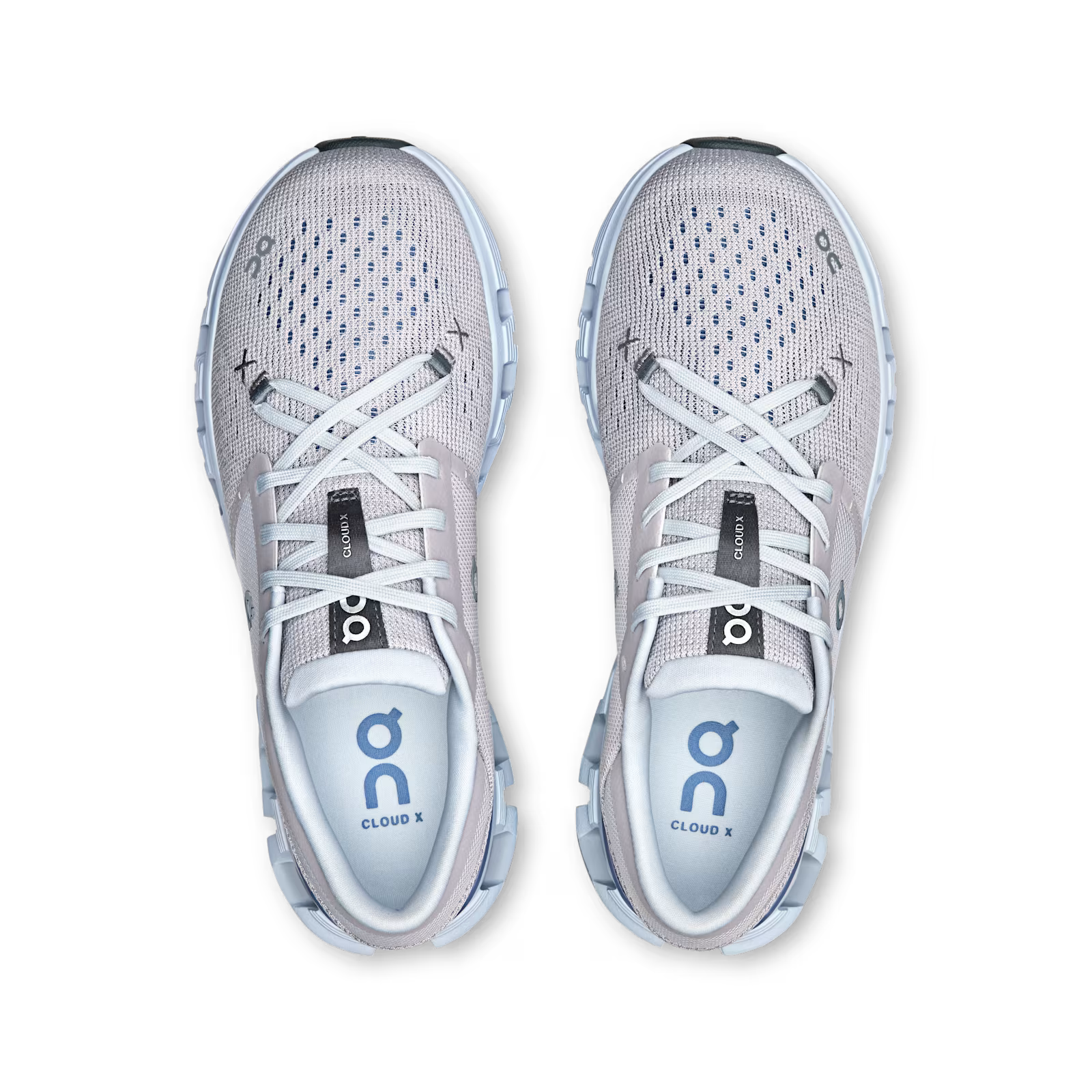 On Running Cloud X 4 Feminino Silver | Chambray ON RUNNING