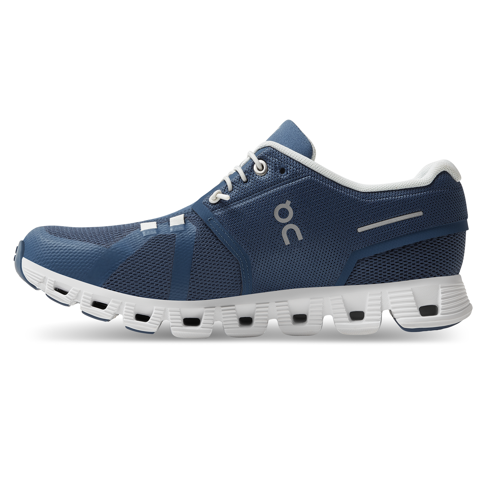 On Running Cloud 5 Feminino Denim l White