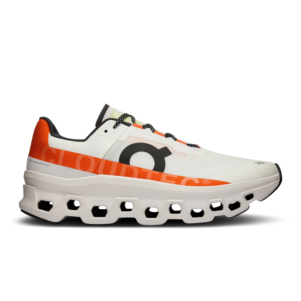 On Running Cloudmonster 1 Masculino Undyed-White | Flame