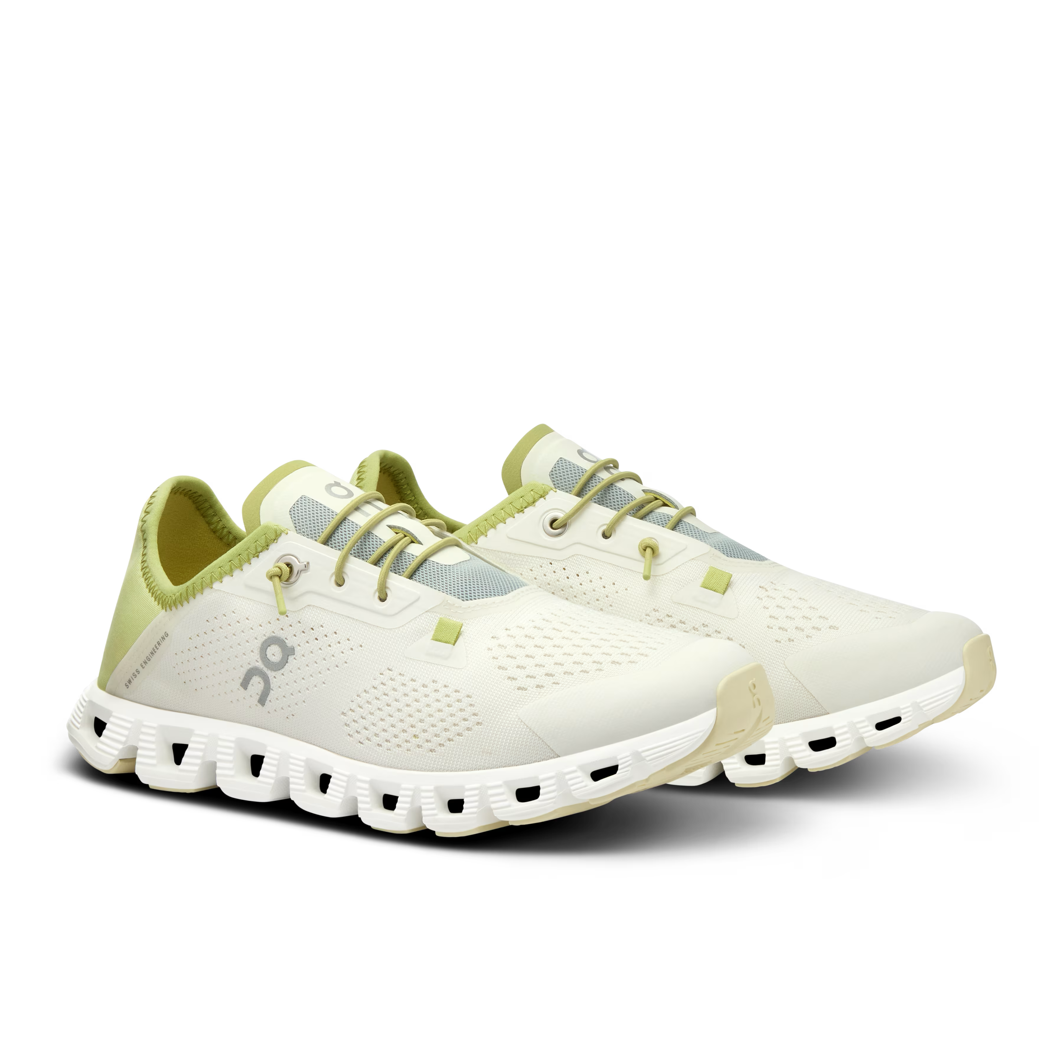 On Running Cloud 5 Coast Feminino Ivory l Acacia