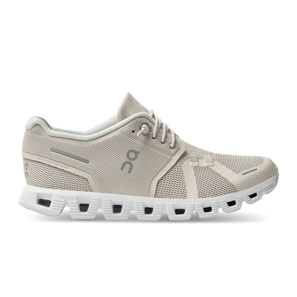 On Running Cloud 5 Feminino Pearl / White