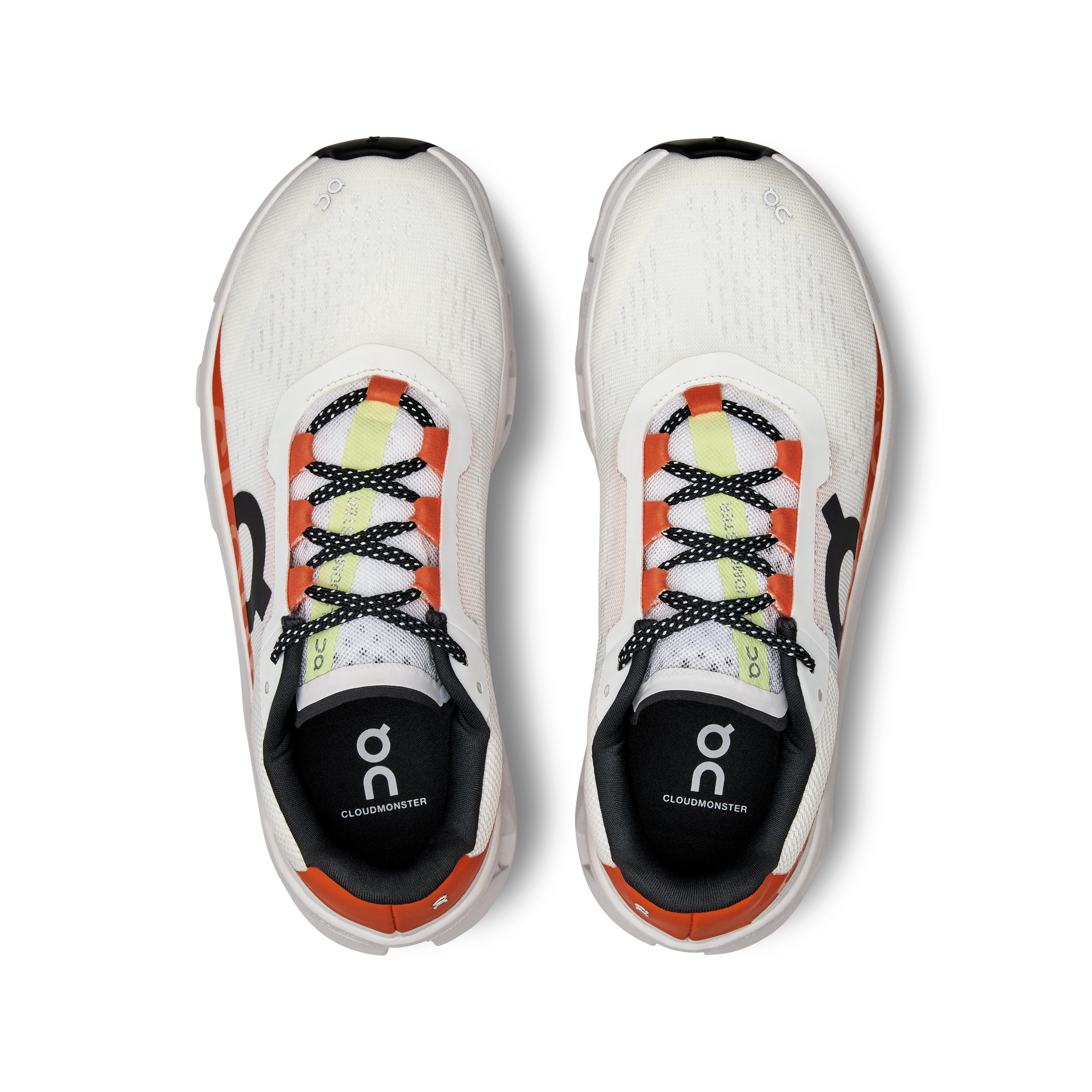 On Running Cloudmonster 1 Feminino Undyed-White | Flame