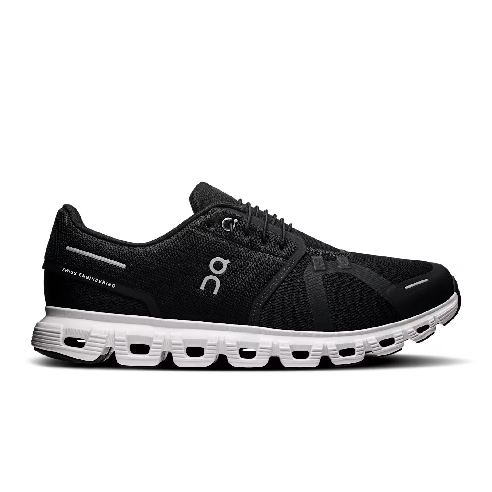 On Running Cloud 6 Masculino Black | White ON RUNNING