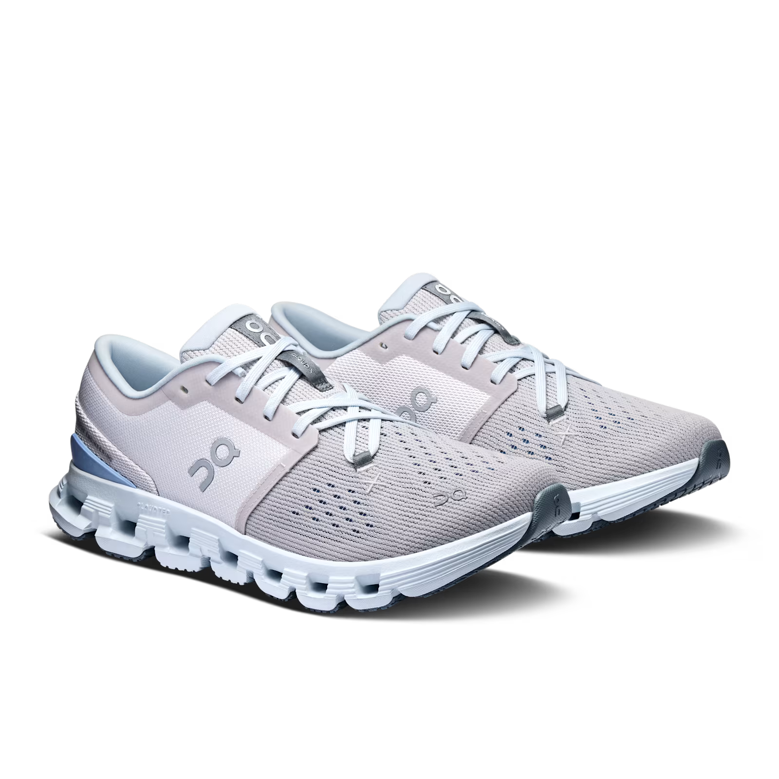 On Running Cloud X 4 Feminino Silver | Chambray ON RUNNING