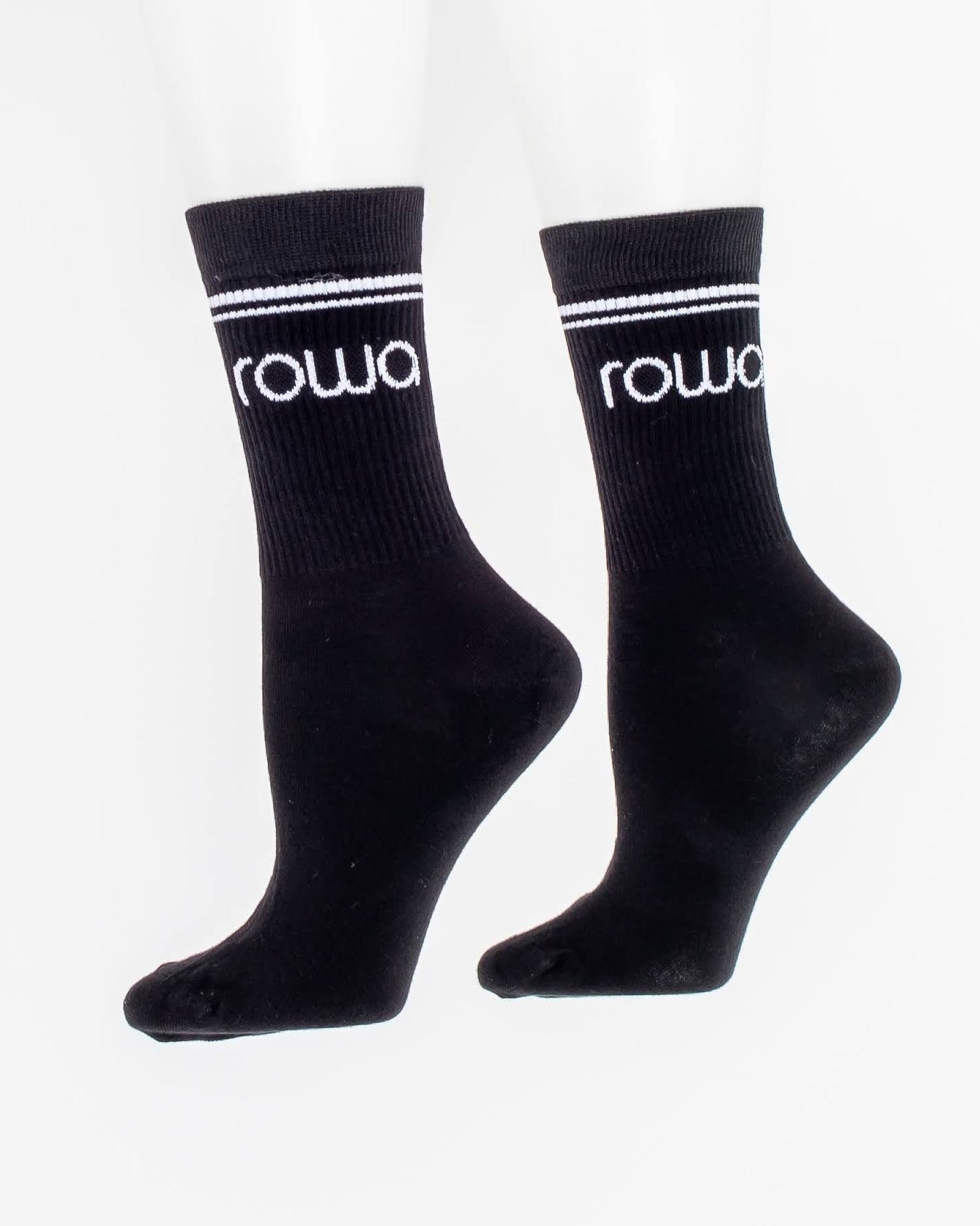 Meia Canelada Rowa - Preto e Branco ROWA STORE DI7