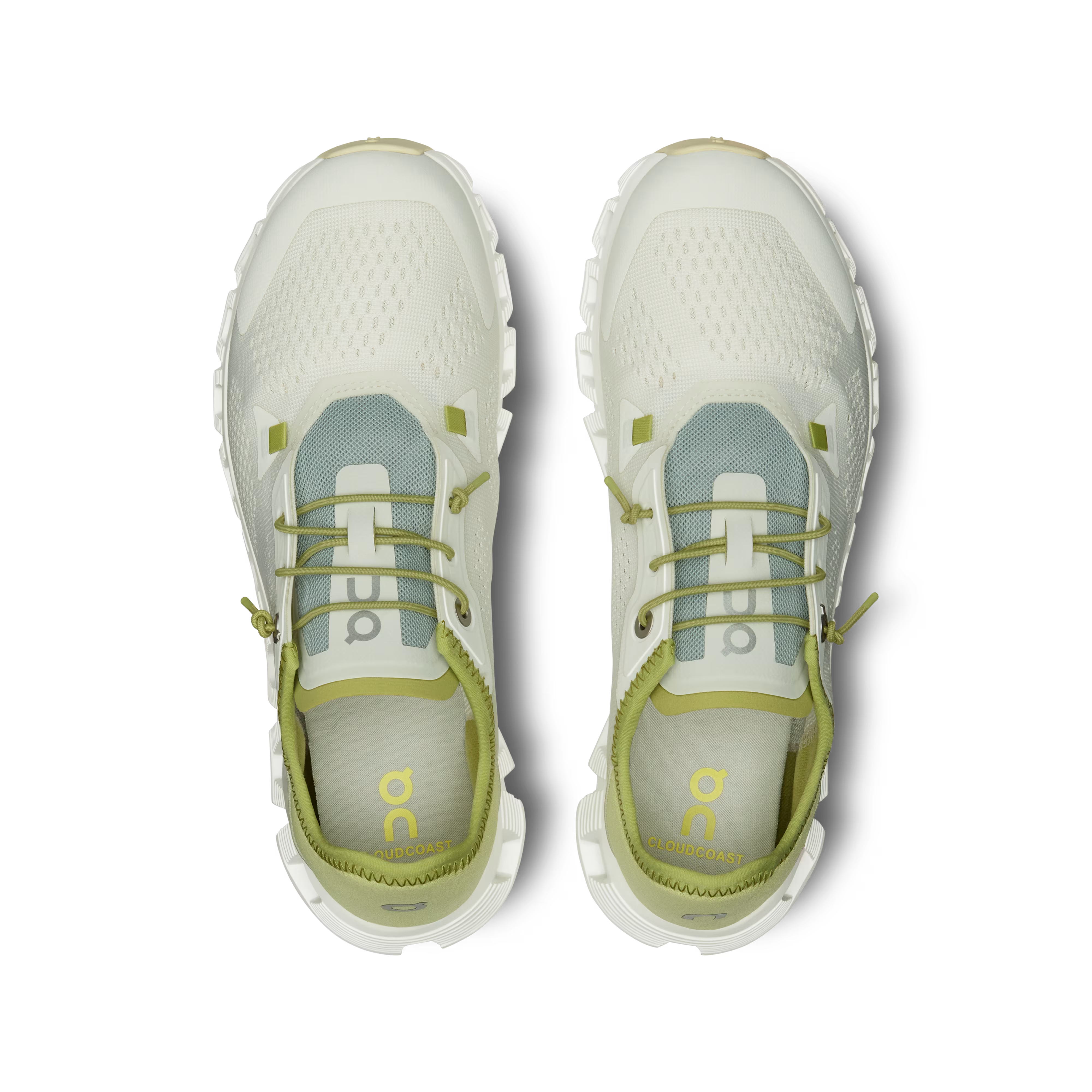 On Running Cloud 5 Coast Feminino Ivory l Acacia