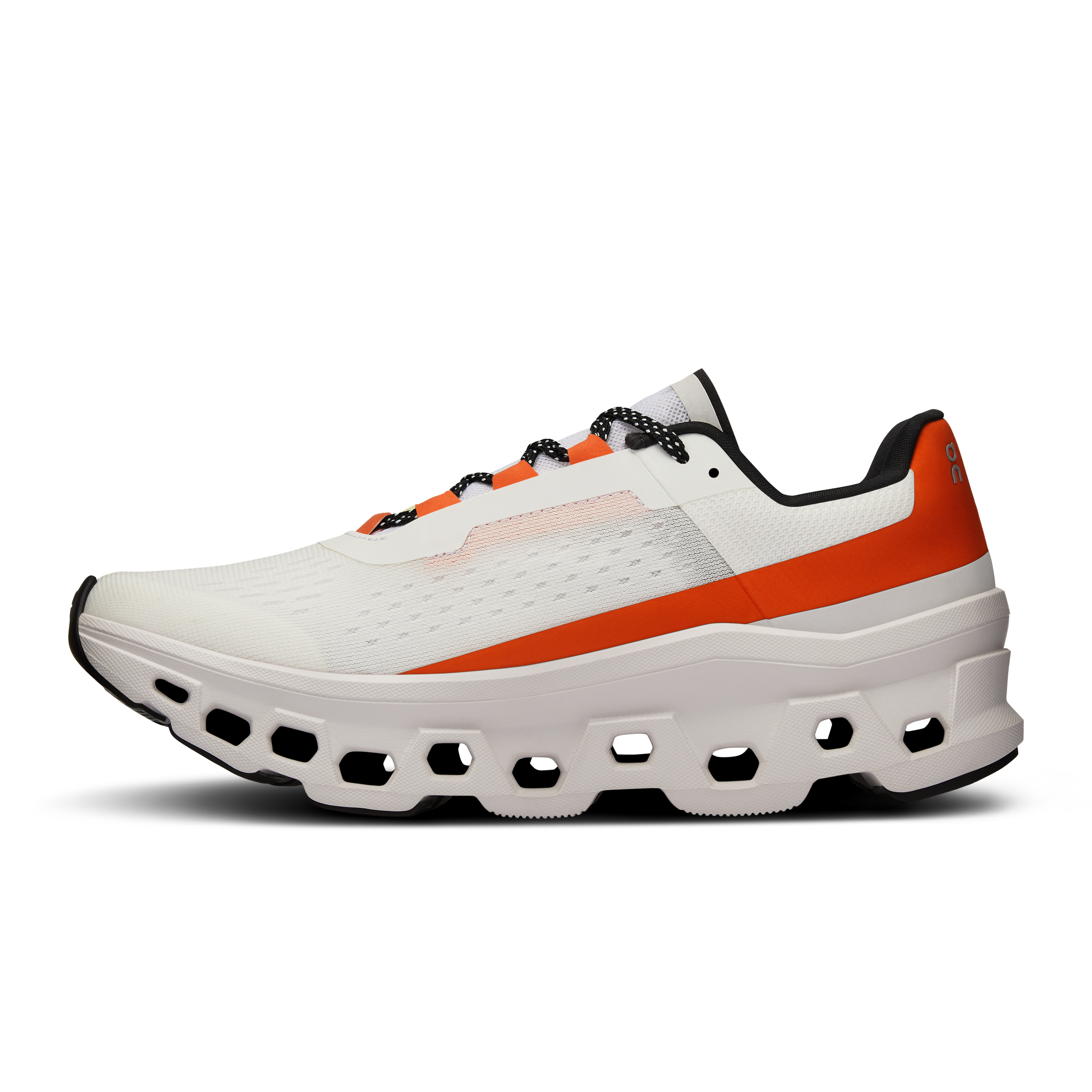 On Running Cloudmonster 1 Feminino Undyed-White | Flame