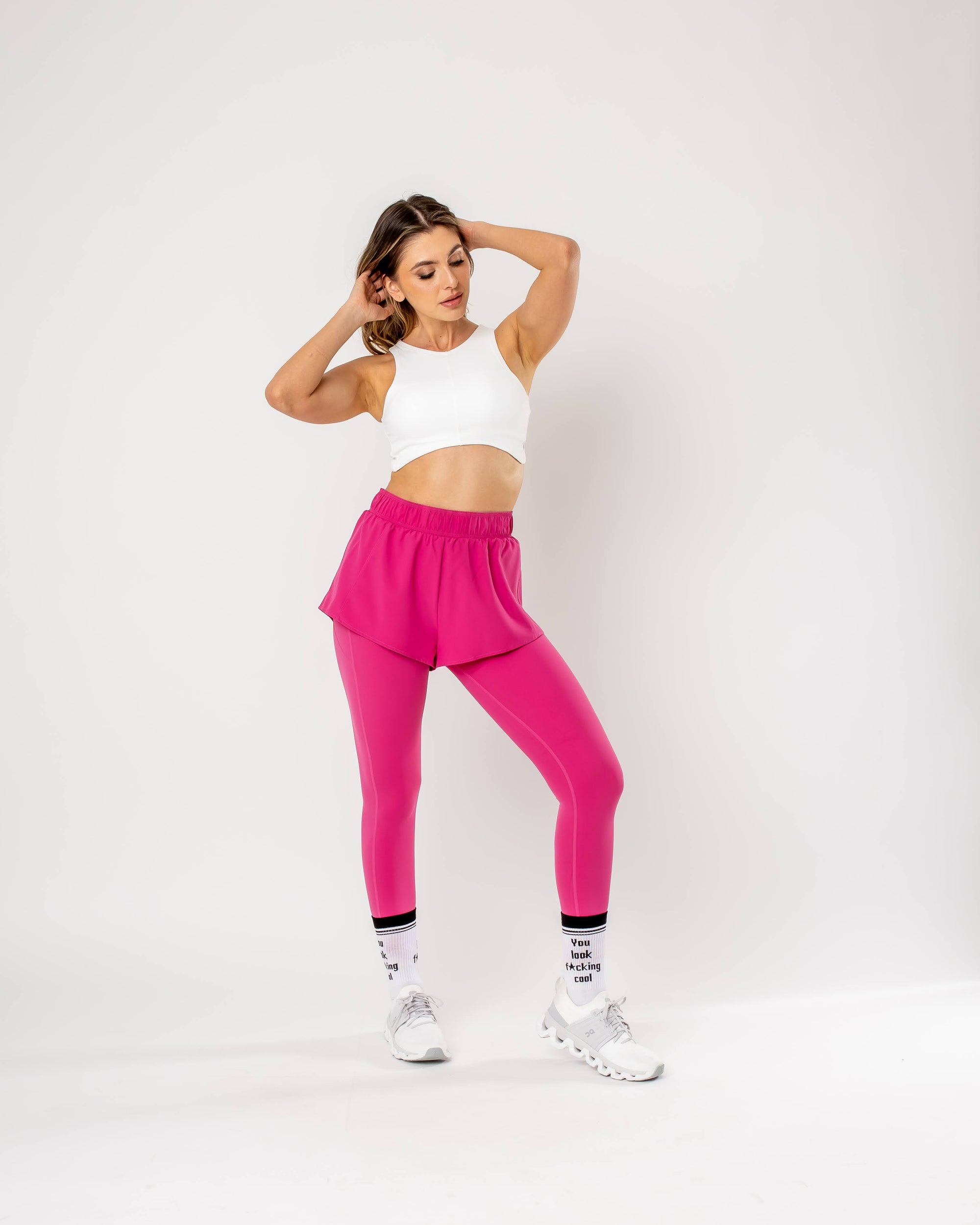 Short com Calça Jogger 2.0 - Rosa