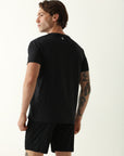 Camiseta Masculina Gola V - Preto ROWA STORE DI8