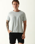 Camiseta Masculina Recorte Ombro 2 - Cinza ROWA STORE DI8