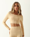 Top Heart Ombro a Ombro - Creme ROWA STORE DI8