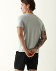 Camiseta Masculina Recorte Ombro 2 - Cinza ROWA STORE DI8