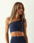 Top Assimétrico Heart - Azul Marinho ROWA STORE DI8