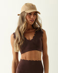 Top Heart V-Cut - Café Escuro ROWA STORE DI8