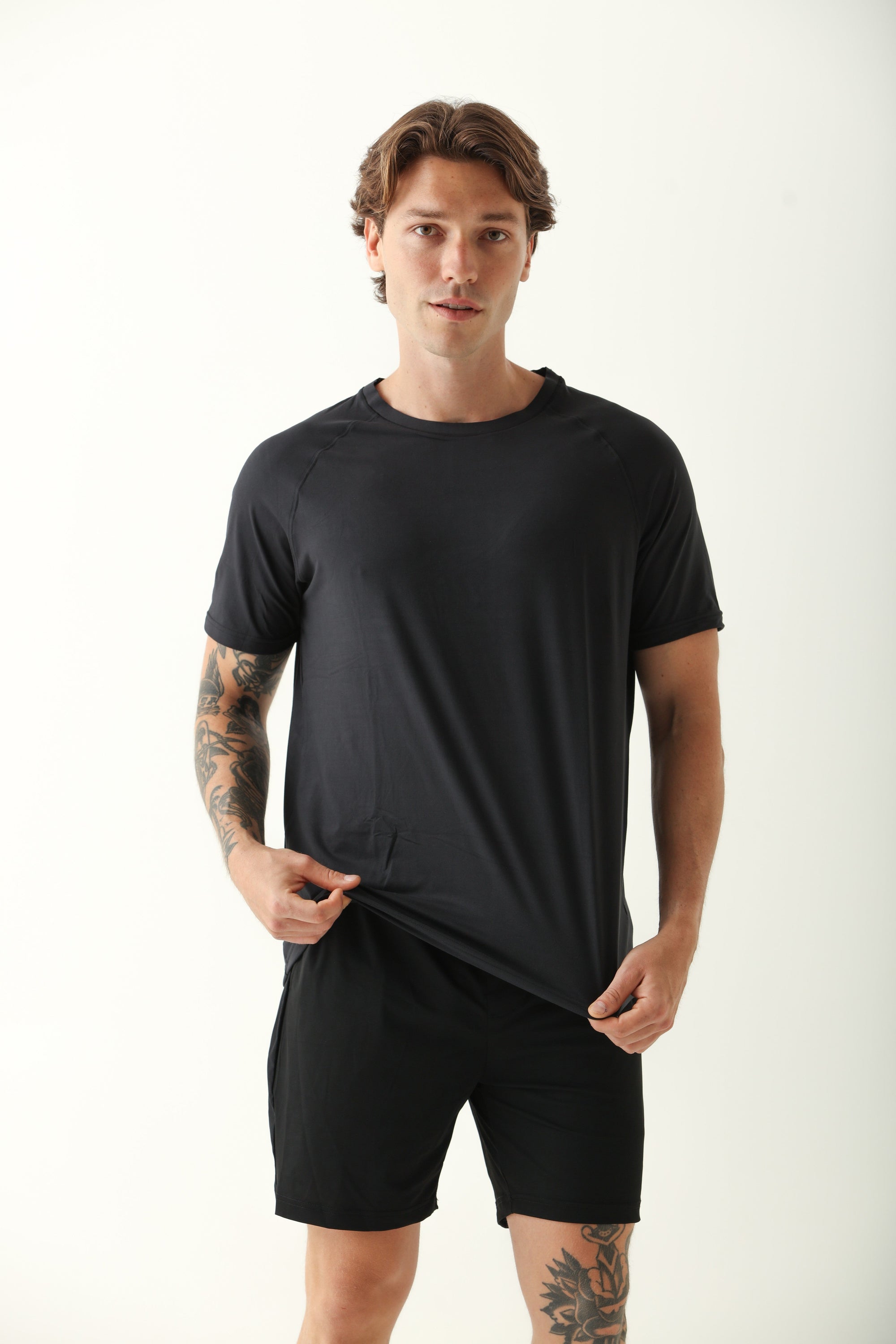 Camiseta Masculina Recorte Ombro 2 - Preto ROWA STORE DI8