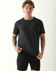Camiseta Masculina Recorte Ombro 2 - Preto ROWA STORE DI8