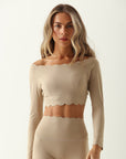 Top Heart Ombro a Ombro - Bege ROWA STORE DI8