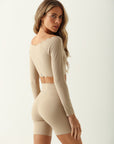 Shorts Heart II - Bege ROWA STORE DI8