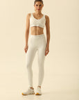 Legging Memel - Branco e Prata