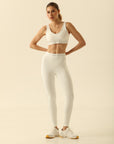 Legging Memel - Branco e Prata
