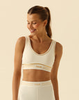 Top Memel - Branco e Ouro