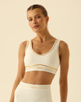 Top Memel - Branco e Ouro