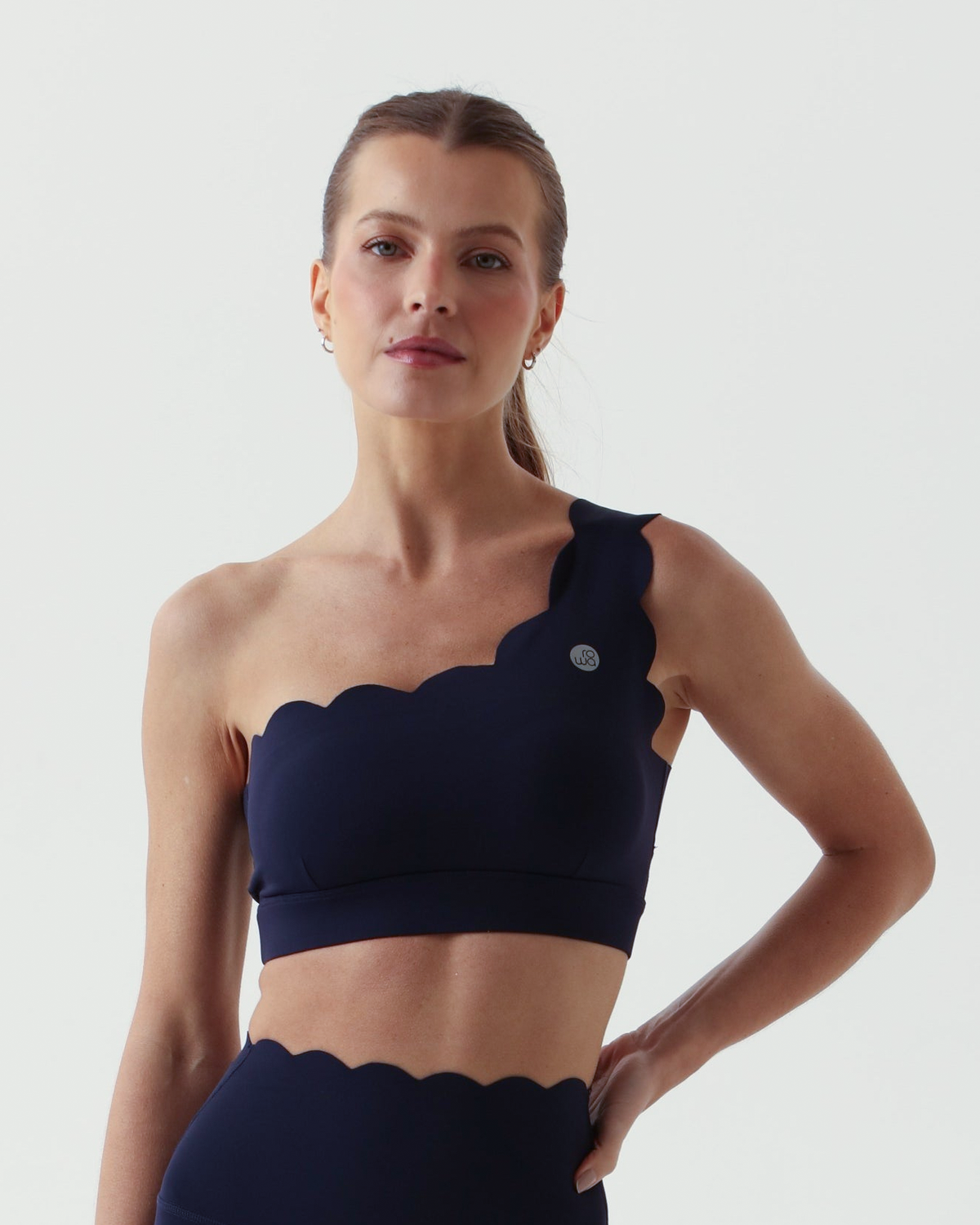 Top Assimétrico Heart - Azul Indigo