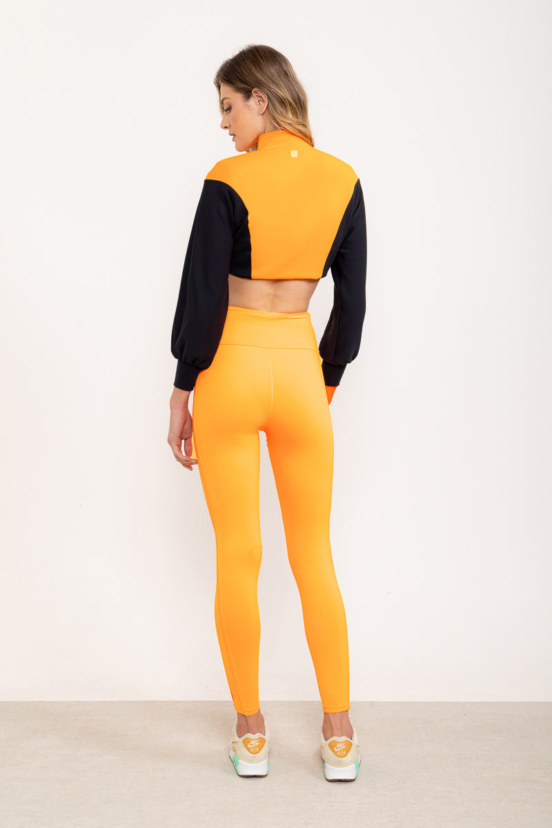 Legging Energia com pochete EMANA® - Laranja Citrus