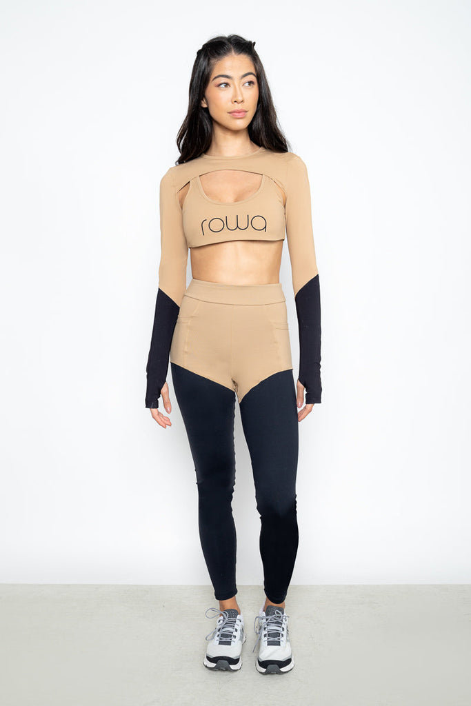 Legging Passatempo bicolor EMANA® - Caramelo