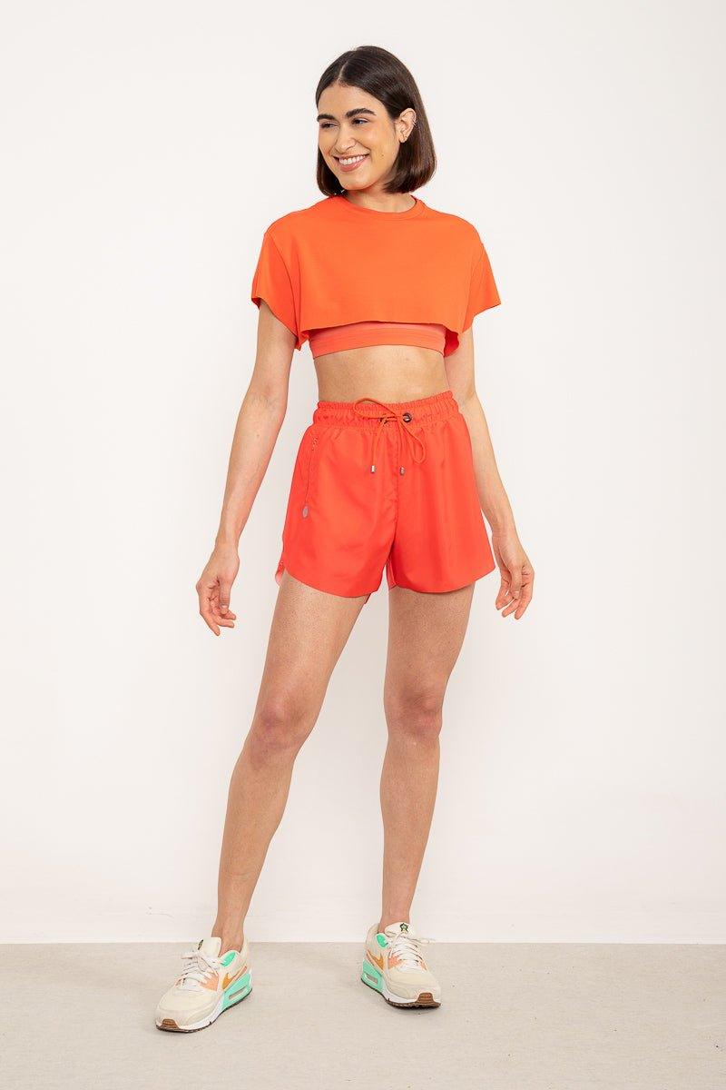 Cropped Rowa Molokai Hot Coral